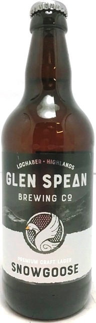 Glen Spean Snowgoose Lager, Edinburgh, Scotland