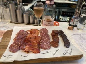 Wine and charcuterie tasting