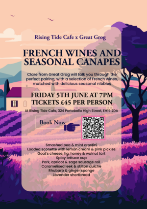 Wine and snacks at Rising Tide, 5th June